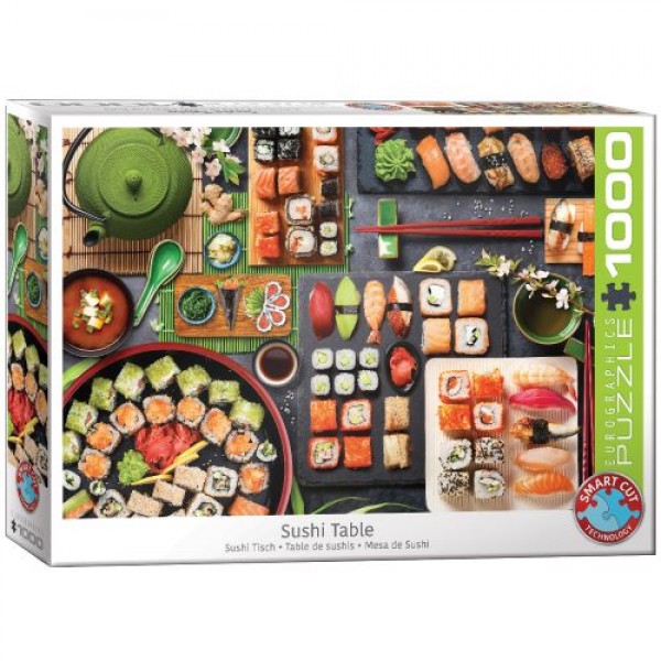 Potrawy stołu japońskiego- Sushi  (Smart Cut Technology) - Sklep Art Puzzle